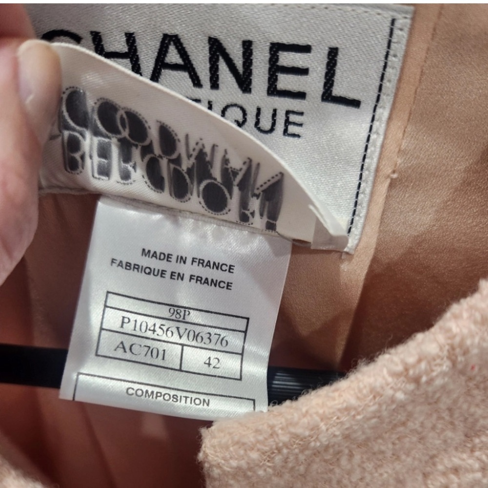 Chanel Pink Tweed Blazer Jacket - Spring/Summer 1998P - Picture 9 of 12